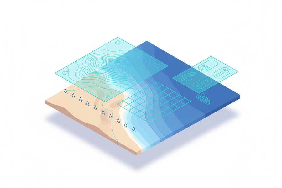 Extend spatial intelligence from land to sea.